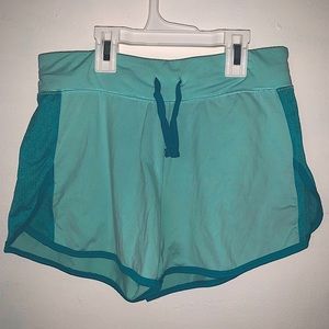 blue soft and stretchy shorts